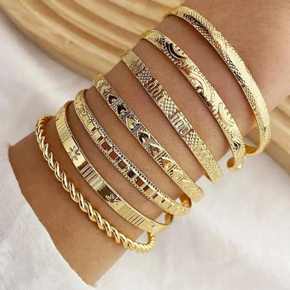 Unnur | Létt og opið armbandasett