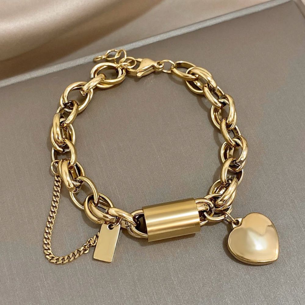 Þóra | Fíngerð armband með hjartaslæðu